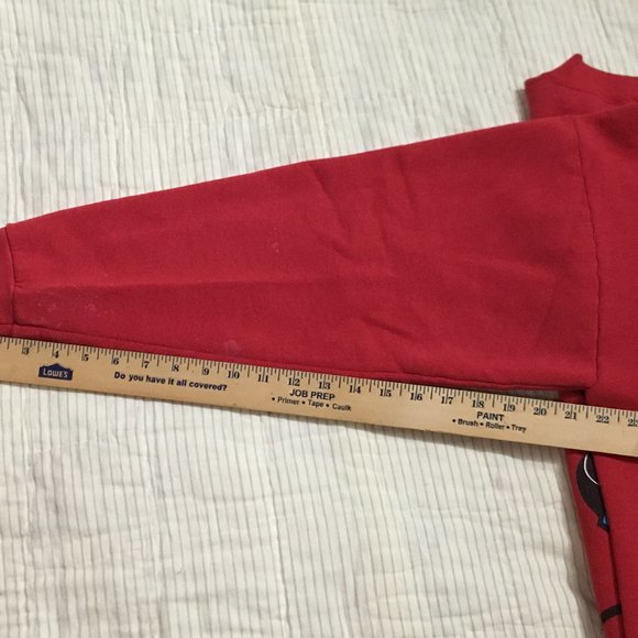 Vintage Double sided Mickey Mouse Red Sweatshirt Disney Size Large? - Picture 4 of 16